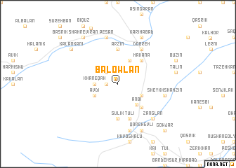 map of Bālowlān