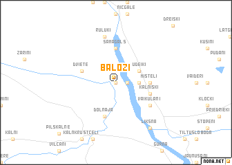 map of Baloži