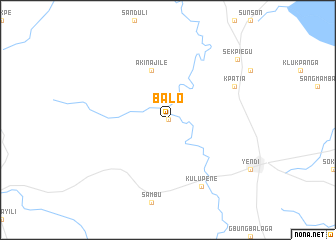 map of Balo