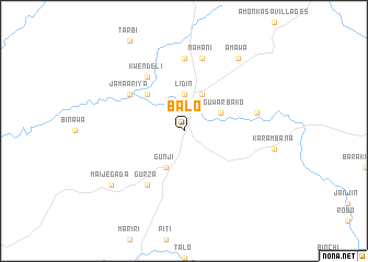 map of Balo