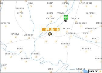 map of Balpınar