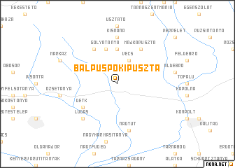 map of Balpüspökipuszta