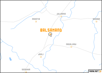 map of Bālsamand