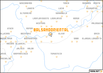 map of Bálsamo Oriental
