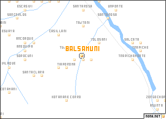 map of Balsamuni
