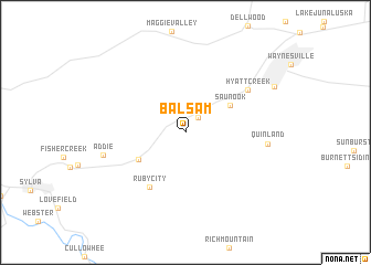 map of Balsam