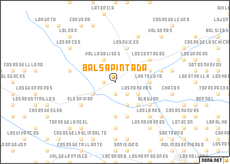 map of Balsa-Pintada