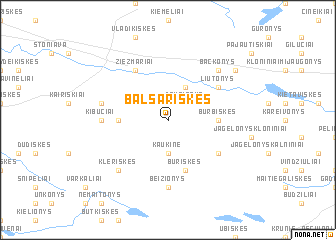 map of Balsariškės