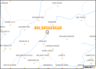 map of Balsas de Agua