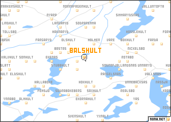 map of Bälshult