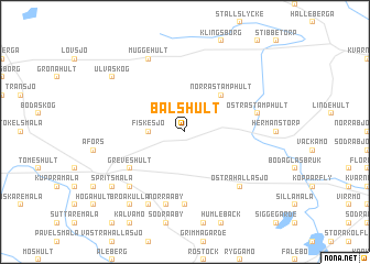map of Bälshult