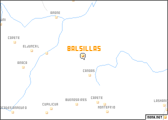 map of Balsillas