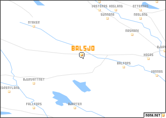 map of Balsjö
