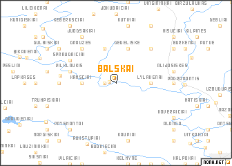 map of Balskai