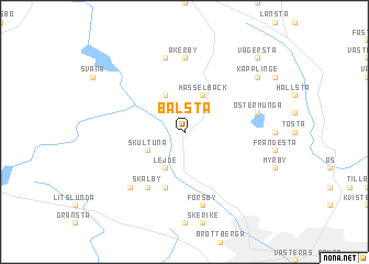 map of Bålsta