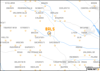 map of Balş