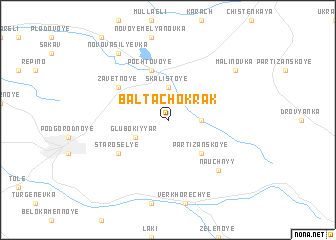 map of Balta-Chokrak