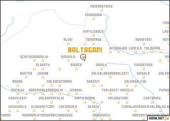 map of Băltăgari