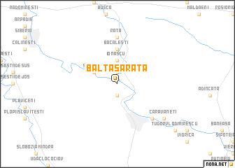 map of Balta Sărată