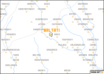 map of Bălţaţi