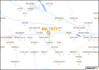 map of Bălţaţi