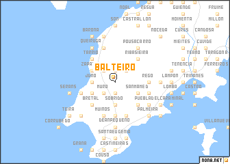 map of Balteiro
