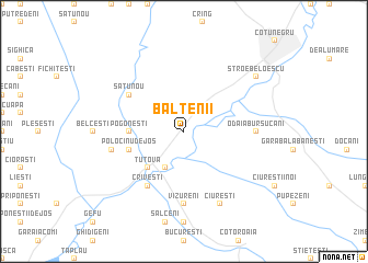 map of Băltenii