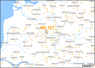 map of Baltëz