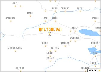 map of Baltgalvji