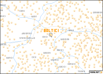 map of Baltići