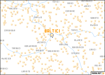 map of Baltići