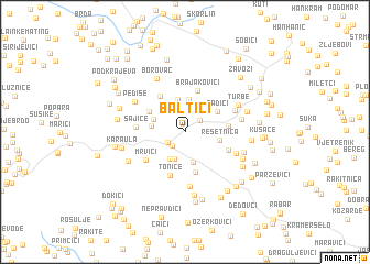 map of Baltići