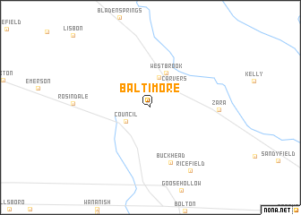 map of Baltimore