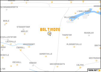 map of Baltimore