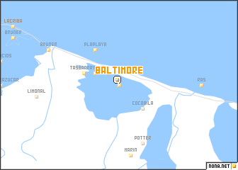 map of Baltimore