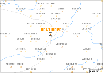 map of Baltinava