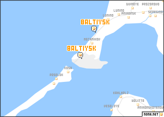 map of Baltiysk