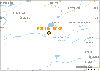 map of Baltoji Vokė