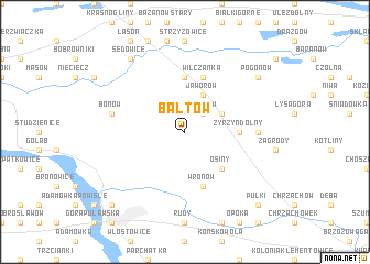 map of Bałtów