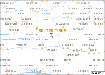 map of Baltraitiškė