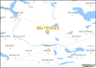 map of Baltriškės