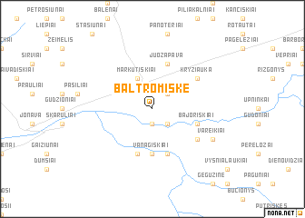 map of Baltromiškė