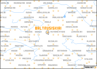 map of Baltrušiškiai