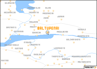 map of Baltupėnai