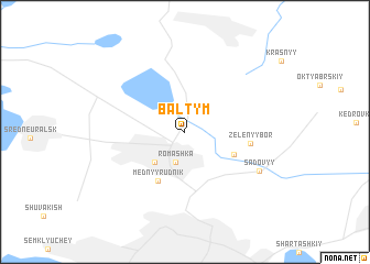 map of Baltym