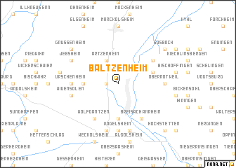 map of Baltzenheim