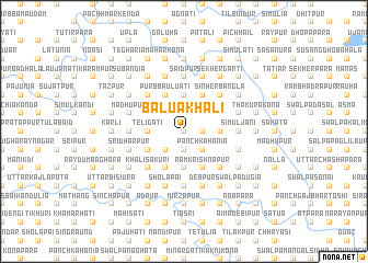 map of Bāluākhāli