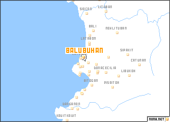 map of Balubuhan