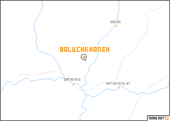 map of Balūch Khāneh