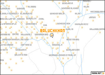 map of Balūch Khān